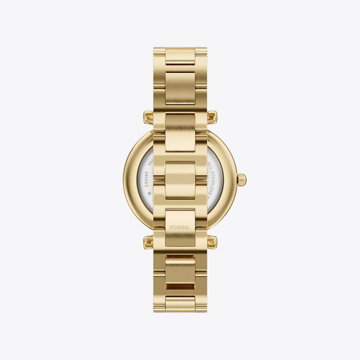 Carlie Three-Hand Gold-Tone Stainless Steel Watch