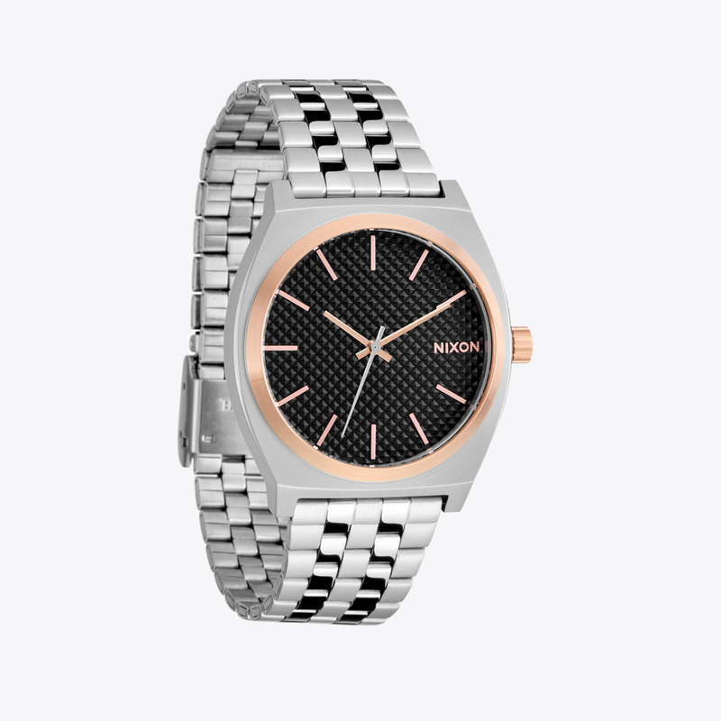 Nixon Unisex Silver & Rose Gold Unisex Watch, Black Dial | A045-5383