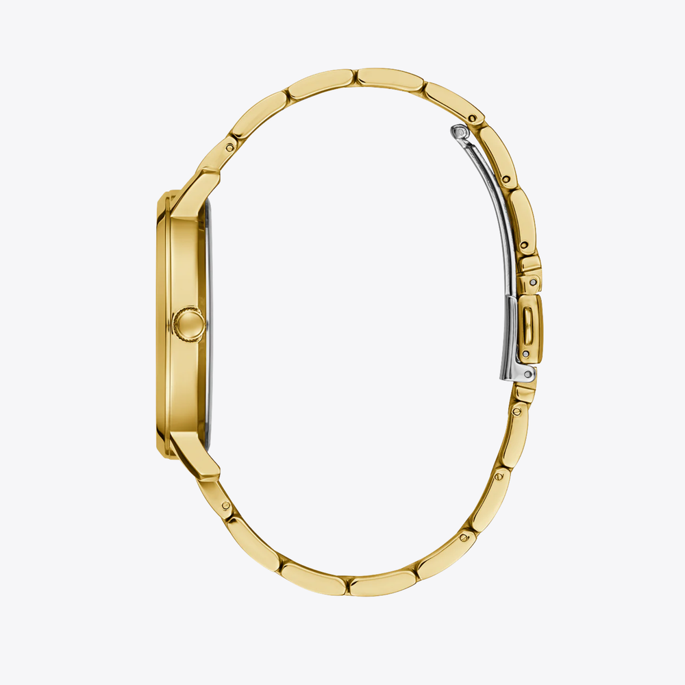 GUESS Women's Gold Watch, Gold Dial with Diamond Marker | W1313L2