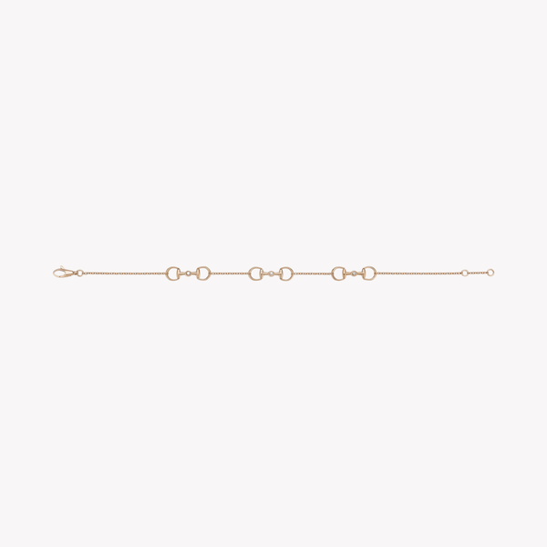 Gucci Women's Rose Gold Bracelet, Diamond Horsebit | YBA837594001