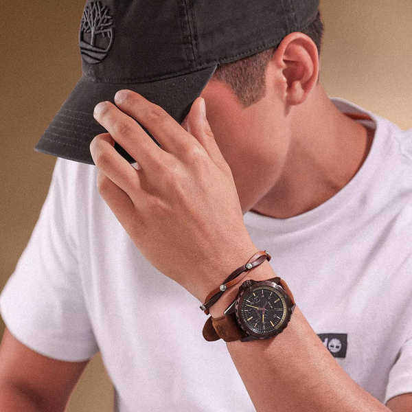 Timberland Men's Gunmetal Watch, Grey Dial | TDWGB0055802