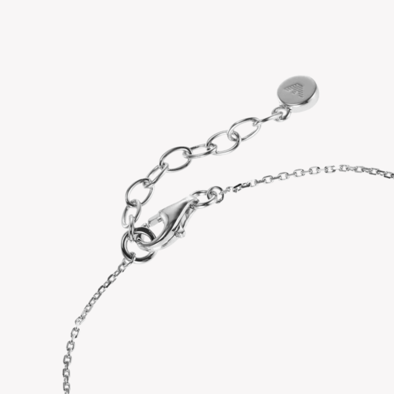 Emporio Armani Women's Silver Bracelet, Sterling Silver & Cubic Zirconia Eagle Logo | EG3586040