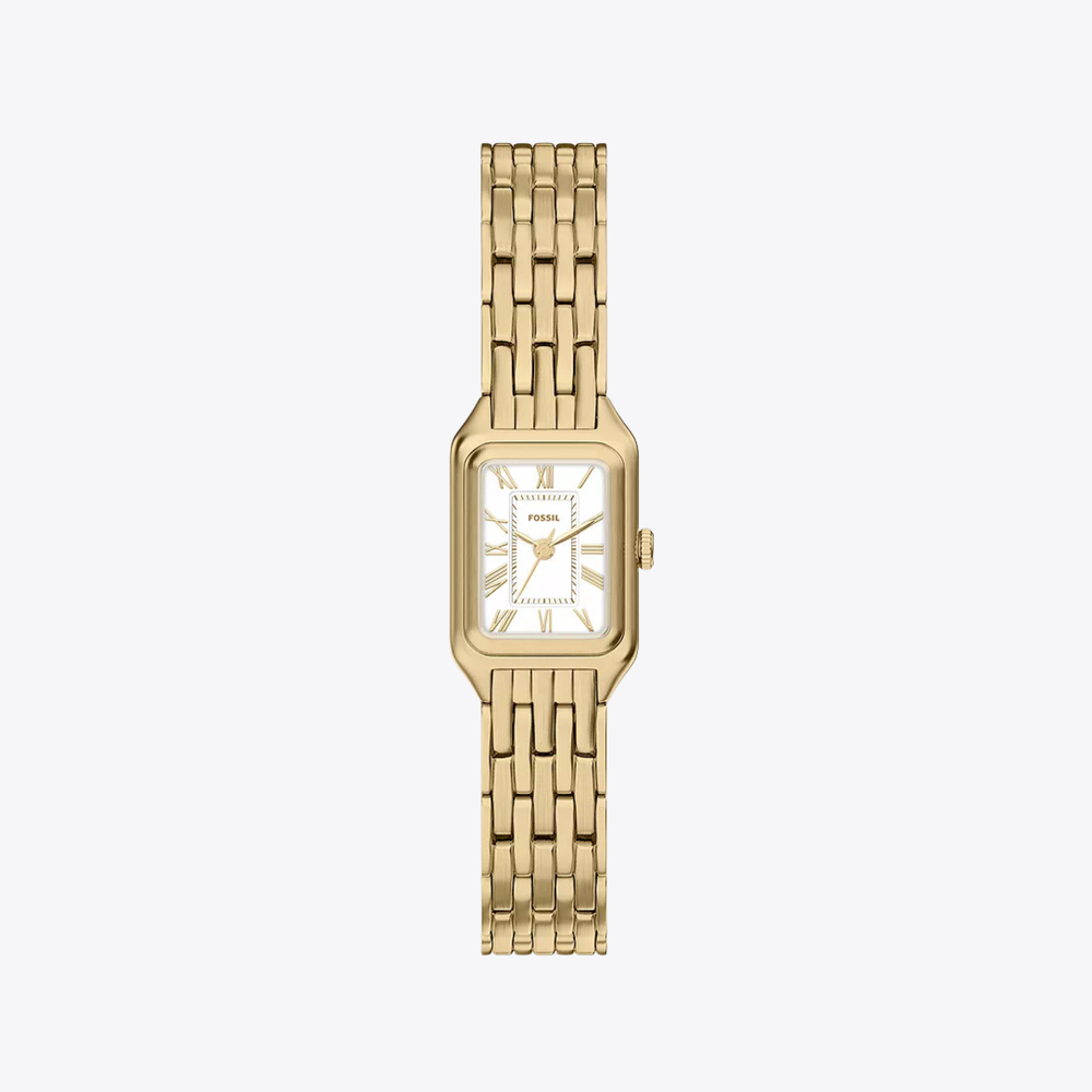 Raquel Mini Three-Hand Gold-Tone Stainless Steel Watch