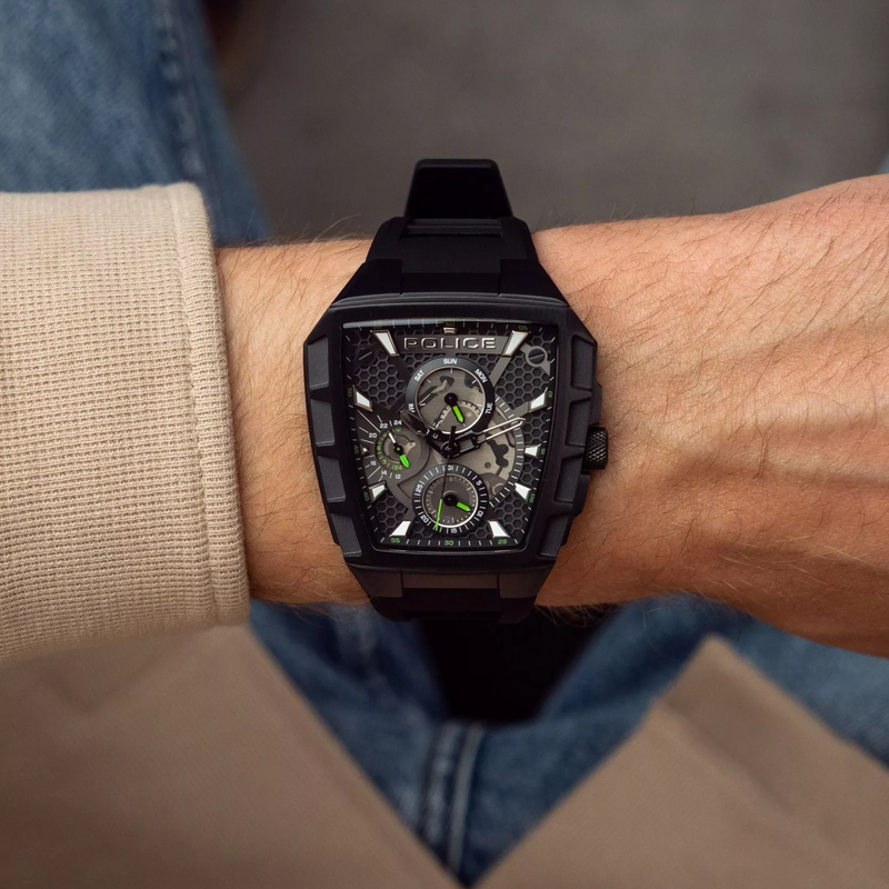Police Men's Black Watch, Black Dial | PEWGQ0056801