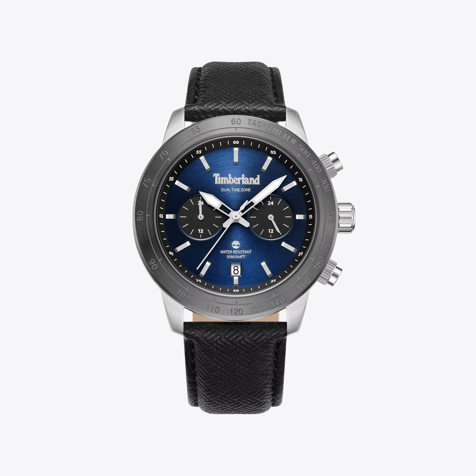 Timberland Men's Silver Watch, Blue Dial | TDWGF0075101
