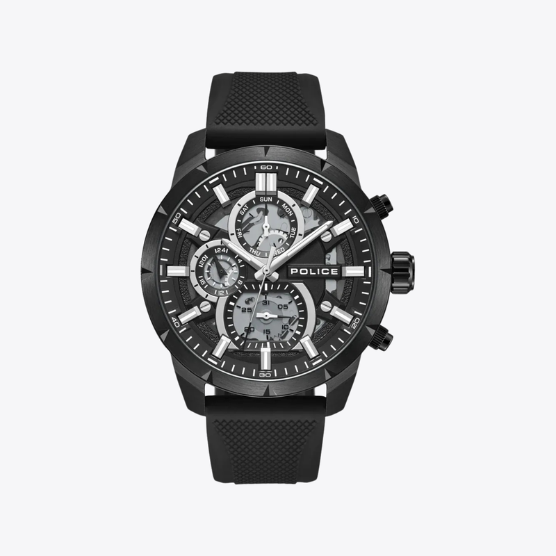 Police Men's Black Watch, Black Dial | PEWJQ0058703
