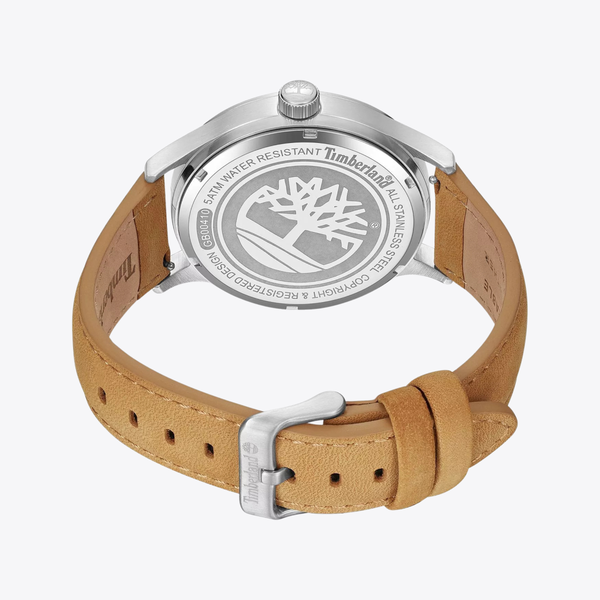 Timberland Men's Brown Watch, Black Dial | TDWGB0041003