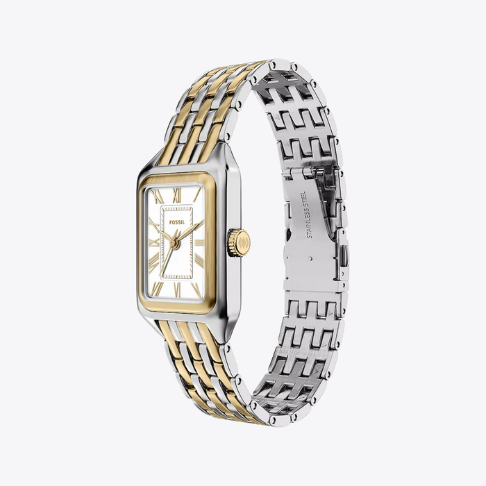Raquel Mini Three-Hand Two-Tone Stainless Steel Watch