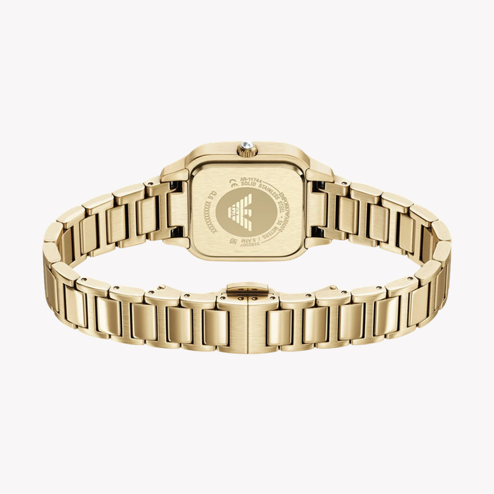 Emporio Armani Women's Gold Watch, Mother of Pearl Dial | AR11744