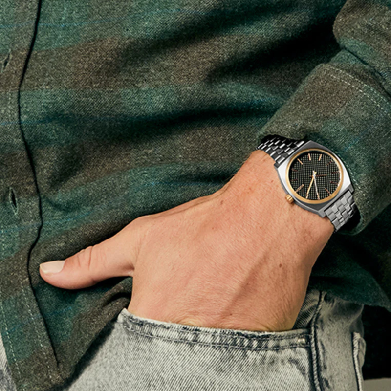 Nixon Unisex Silver & Rose Gold Unisex Watch, Black Dial | A045-5383