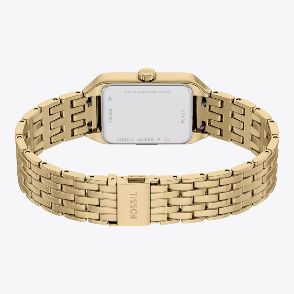 Raquel Mini Three-Hand Gold-Tone Stainless Steel Watch