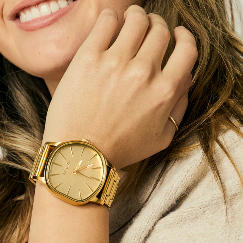 Nixon Unisex Gold Watch, Gold Dial | A1461-502