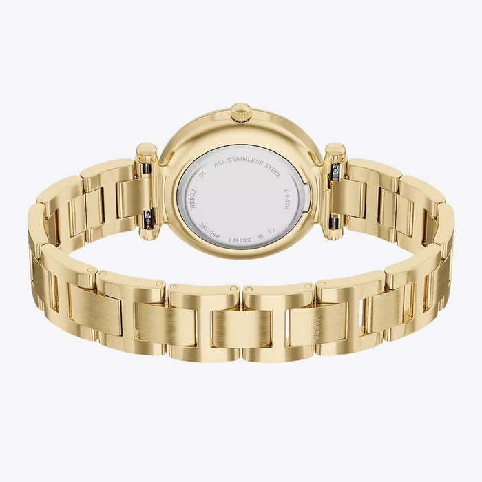 Carlie Three-Hand Gold-Tone Stainless Steel Watch