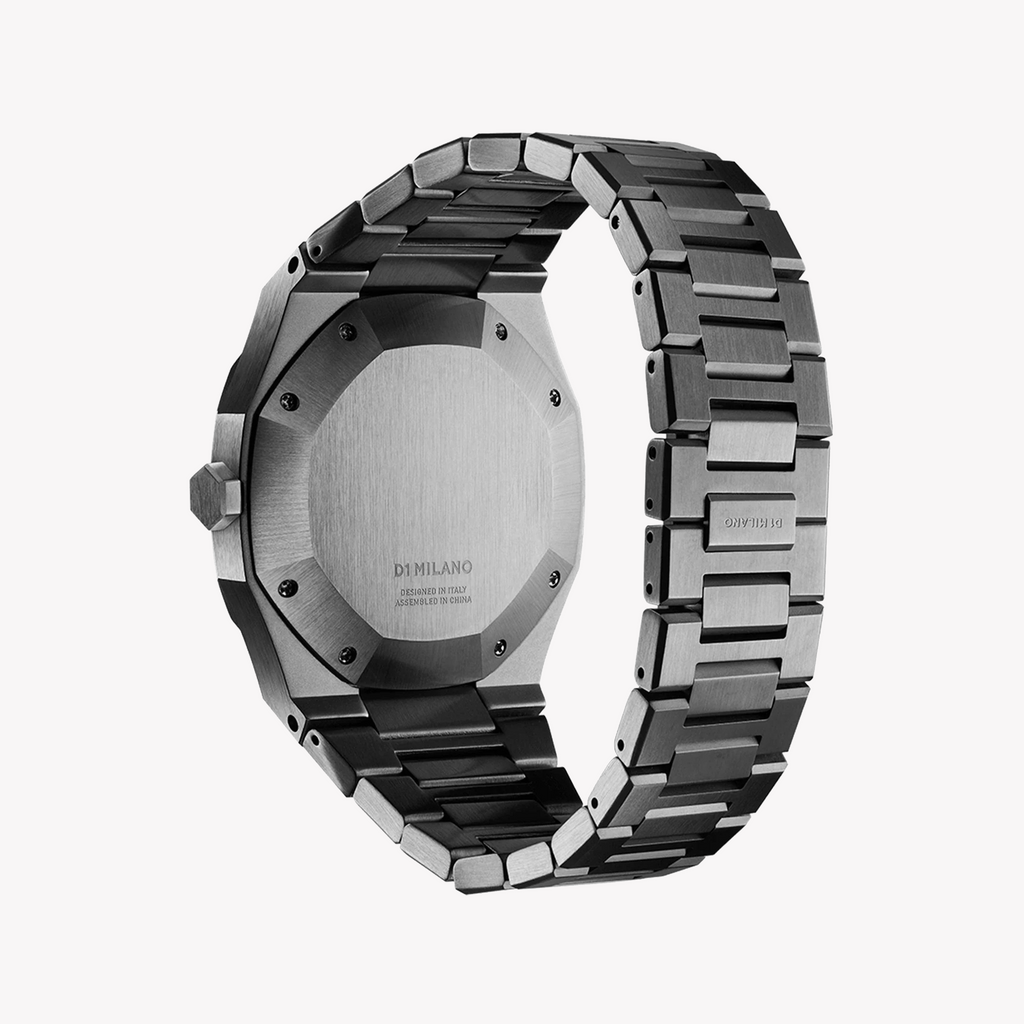 D1 MILANO Men's Stainless Steel Grey/Black | D1-ATBJ02