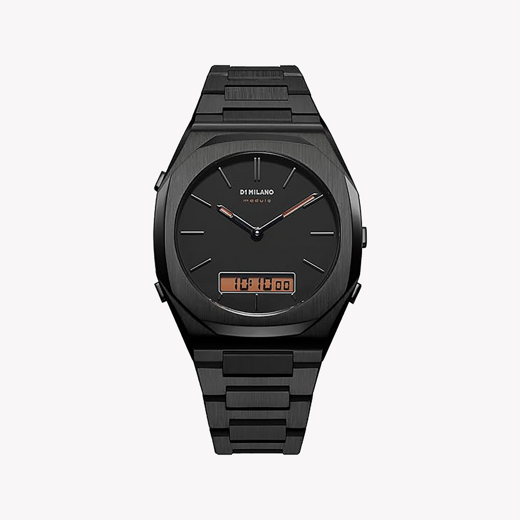D1 MILANO Men's Black Stainless Steel Watch | D1-DGBJ02