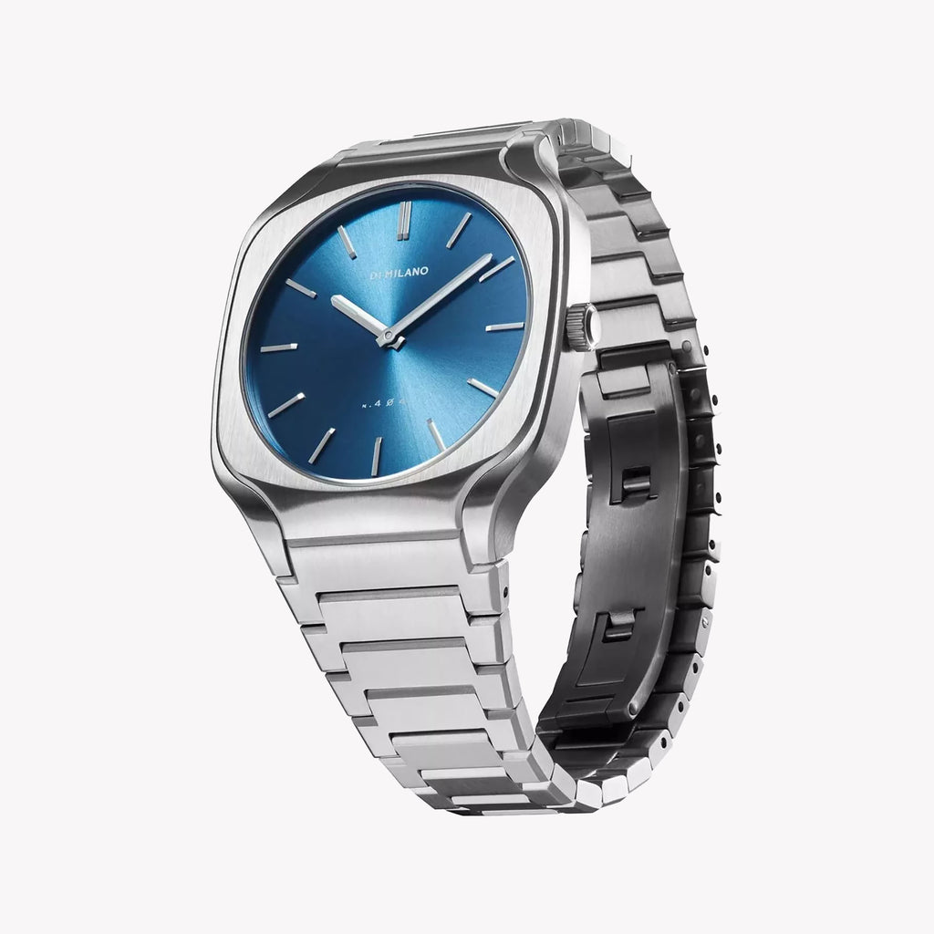 D1 MILANO Unisex Stainless Steel Watch, Blue Dial | D1-SQBJ07