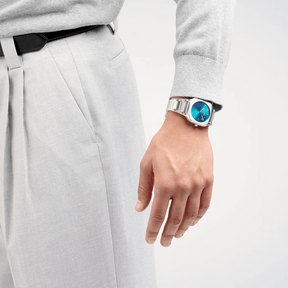 D1 MILANO Unisex Stainless Steel Watch, Blue Dial | D1-SQBJ07 by i-watch