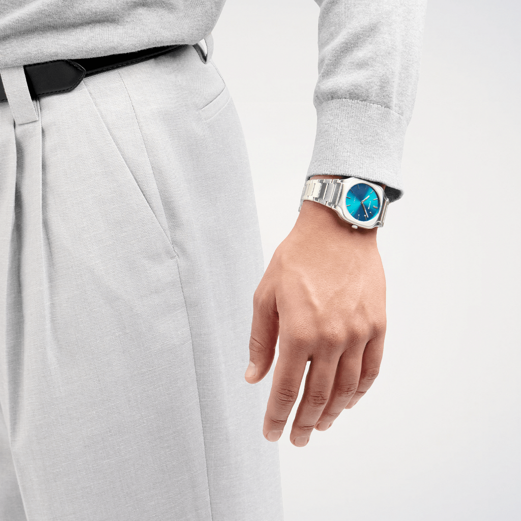 D1 MILANO Unisex Stainless Steel Watch, Blue Dial | D1-SQBJ07