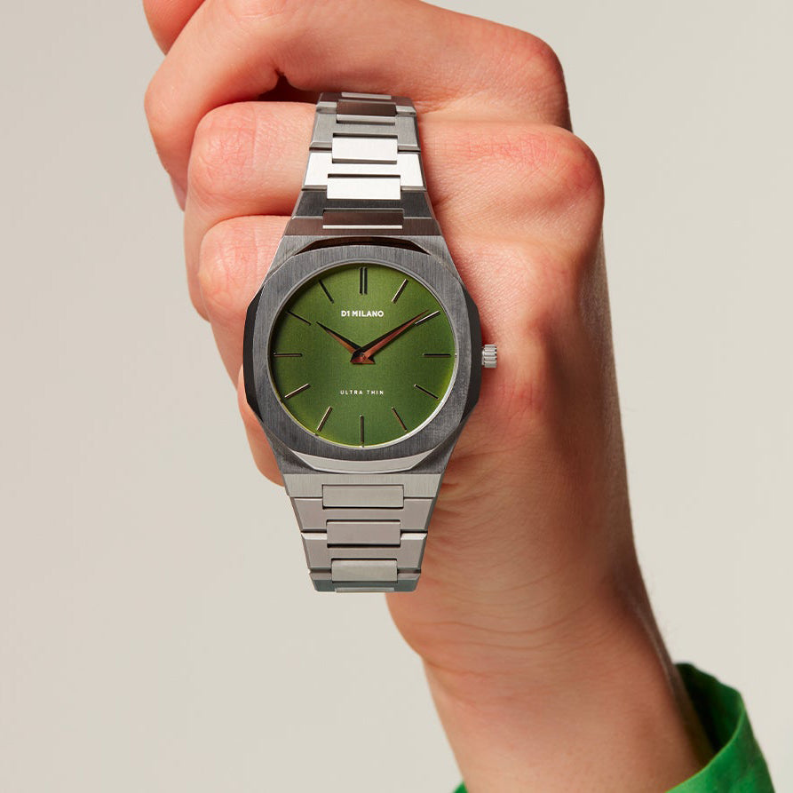 D1 MILANO Unisex Stainless Steel Green Watch | D1-UTBJ06