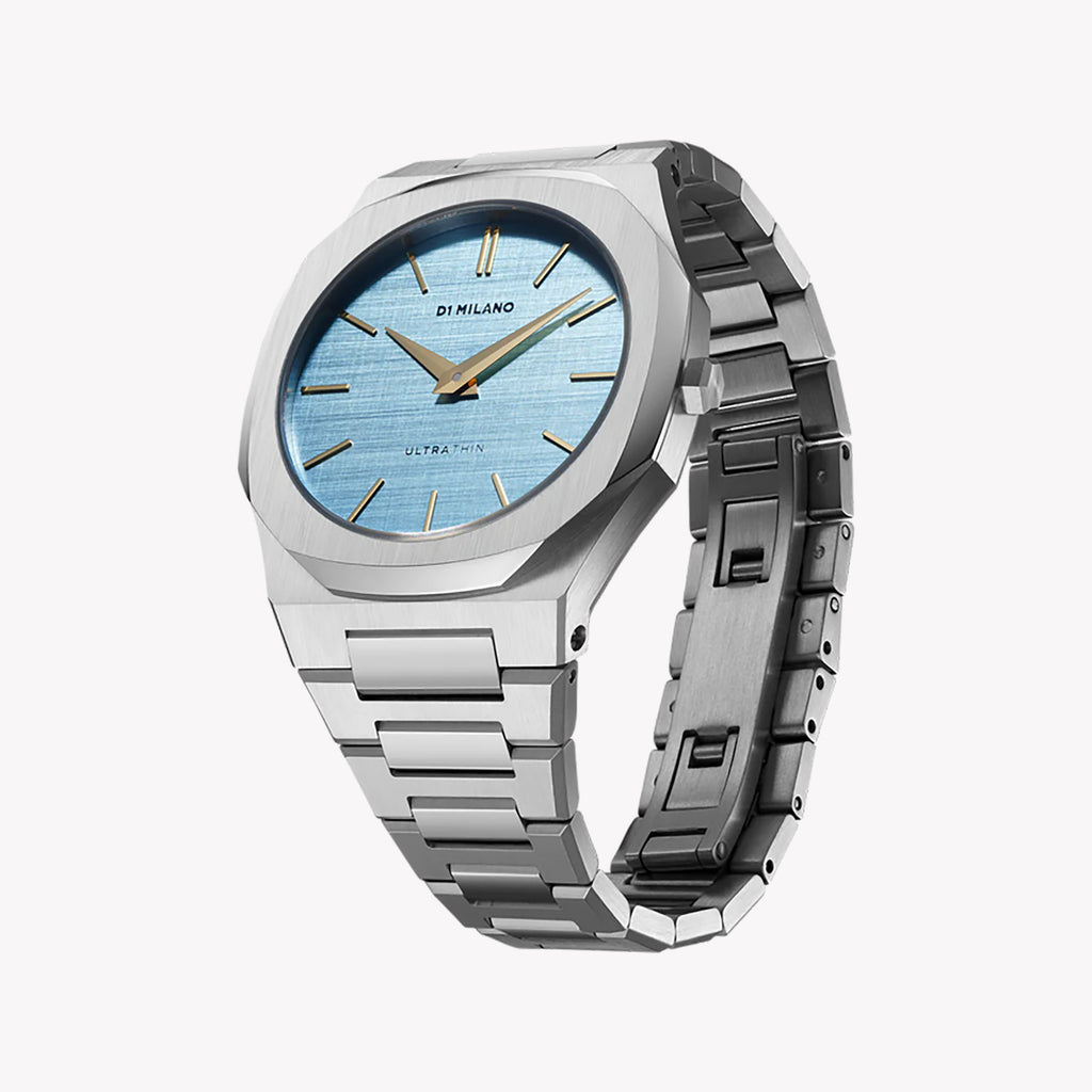 D1 MILANO Unisex Stainless Steel Blue Dial Watch | D1-UTBL17
