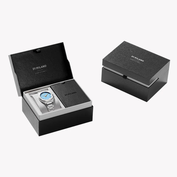 D1 MILANO Unisex Stainless Steel Blue Dial Watch | D1-UTBL17 by i-watch