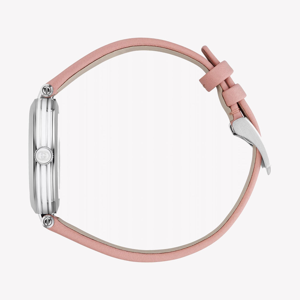 GUCCI YA167506 Chic Women's Watch in Silver & Pink Leather-i-Watch-2