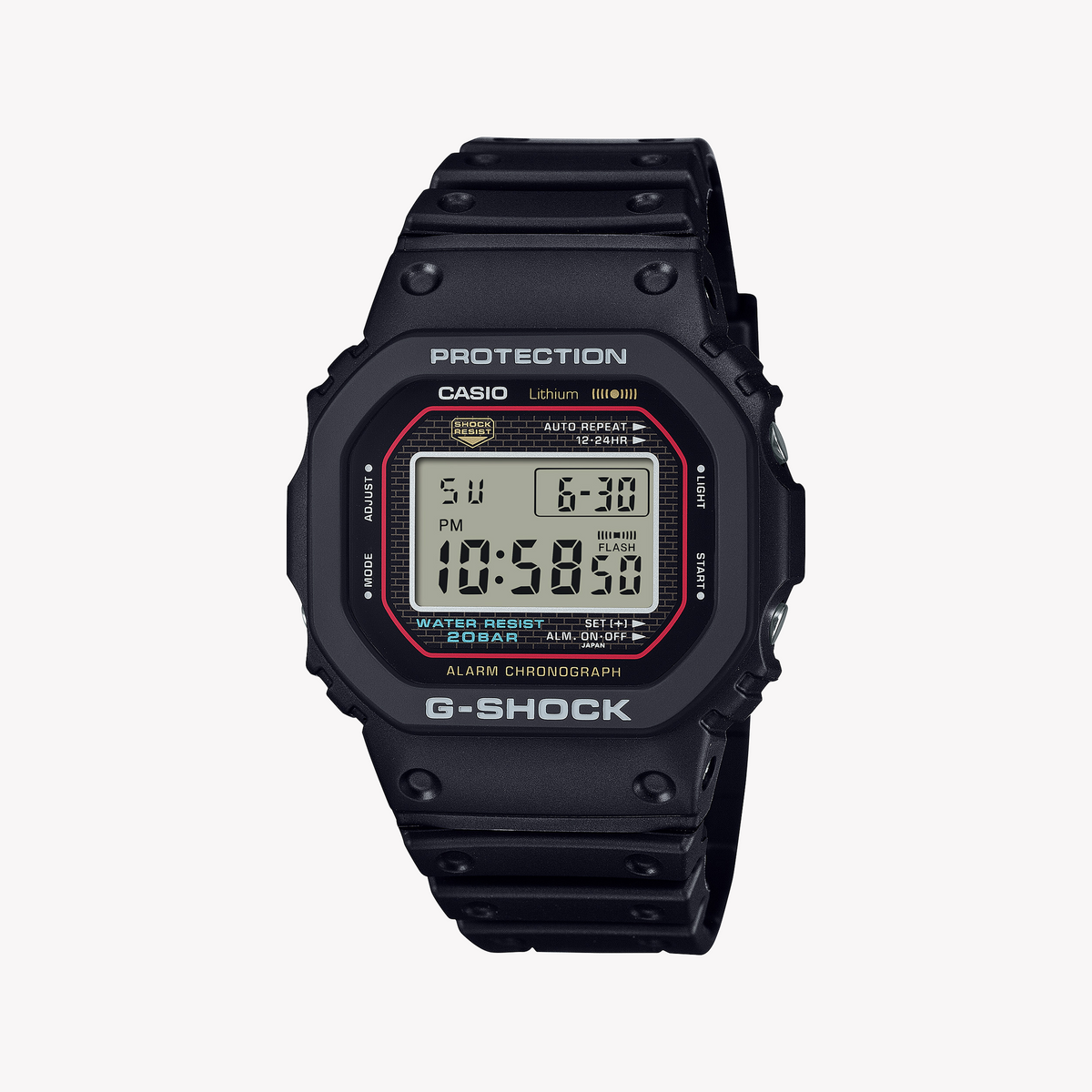 CASIO G-SHOCK Men's Black Resin Watch | DW-5000R-1AER