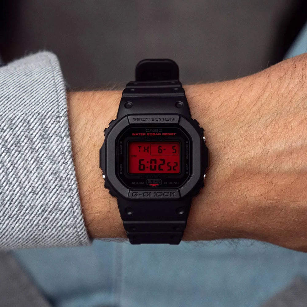 CASIO G-SHOCK Men's Black Resin Watch | DW-5600BBR-1ER – i-watch