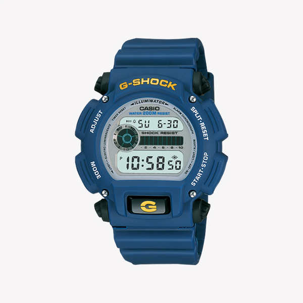 Casio G-Shock Dw-9052-2v - Tough & Sporty Adventure Watch With Blue Resin BAnd and Dynamic Features by i-watch
