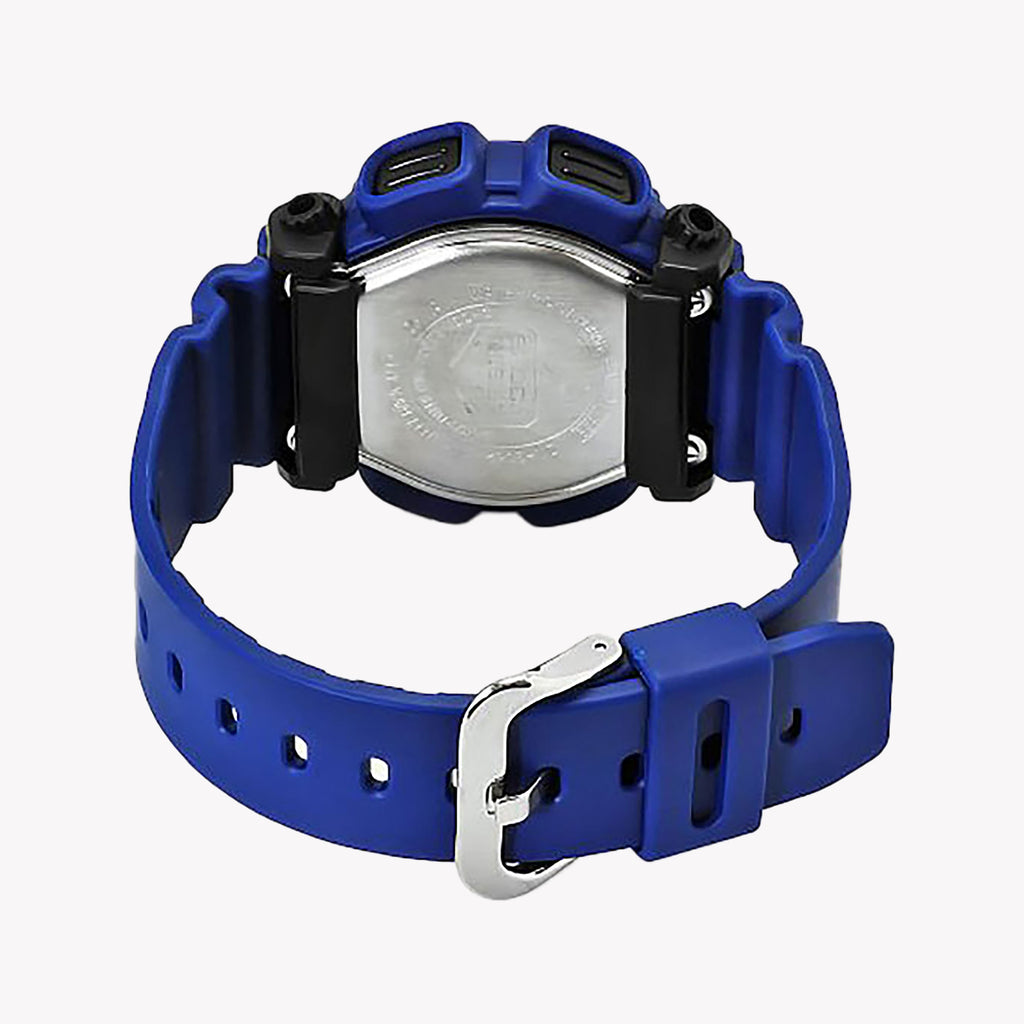 CASIO G-SHOCK DW-9052-2V - MONTRE D'AVENTURE ROBUSTE ET SPORTIVE avec bracelet en résine bleue et fonctionnalités dynamiques
