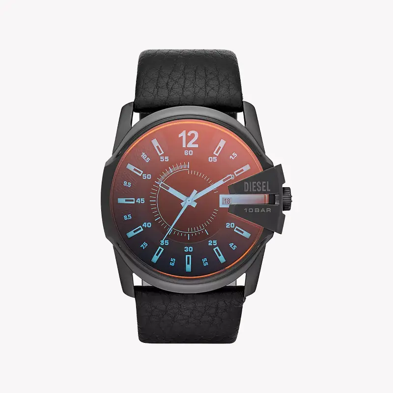 Diesel Men's Black Stainless Steel, Multicolor Dial | Dz1657 by i-watch