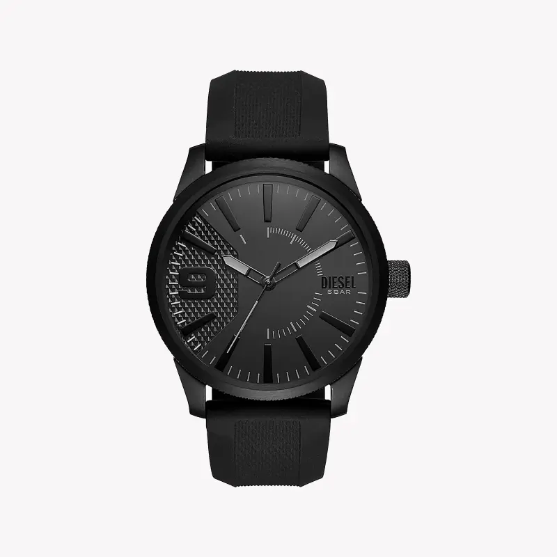 Diesel Men's Black Stainless Steel Watch, Black Dial | Dz1807