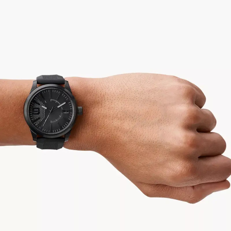 Diesel Men's Black Stainless Steel Watch, Black Dial | Dz1807