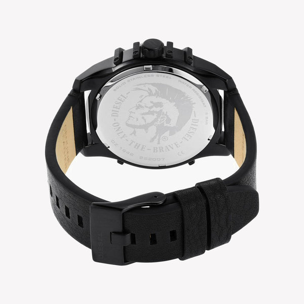 Diesel Caged Black Leather Watch DZ1948
