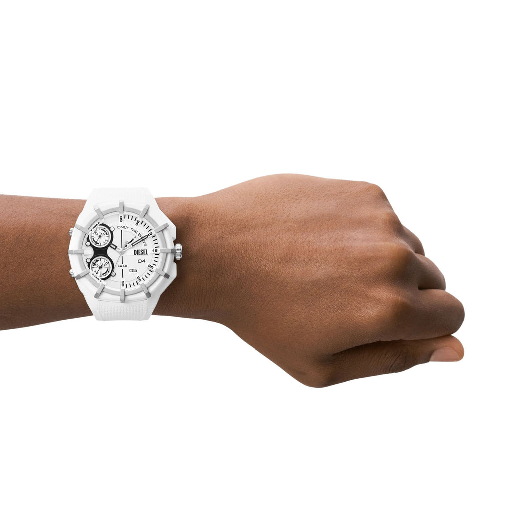 Diesel Men's White Nylon/Silicone Watch | Dz1988