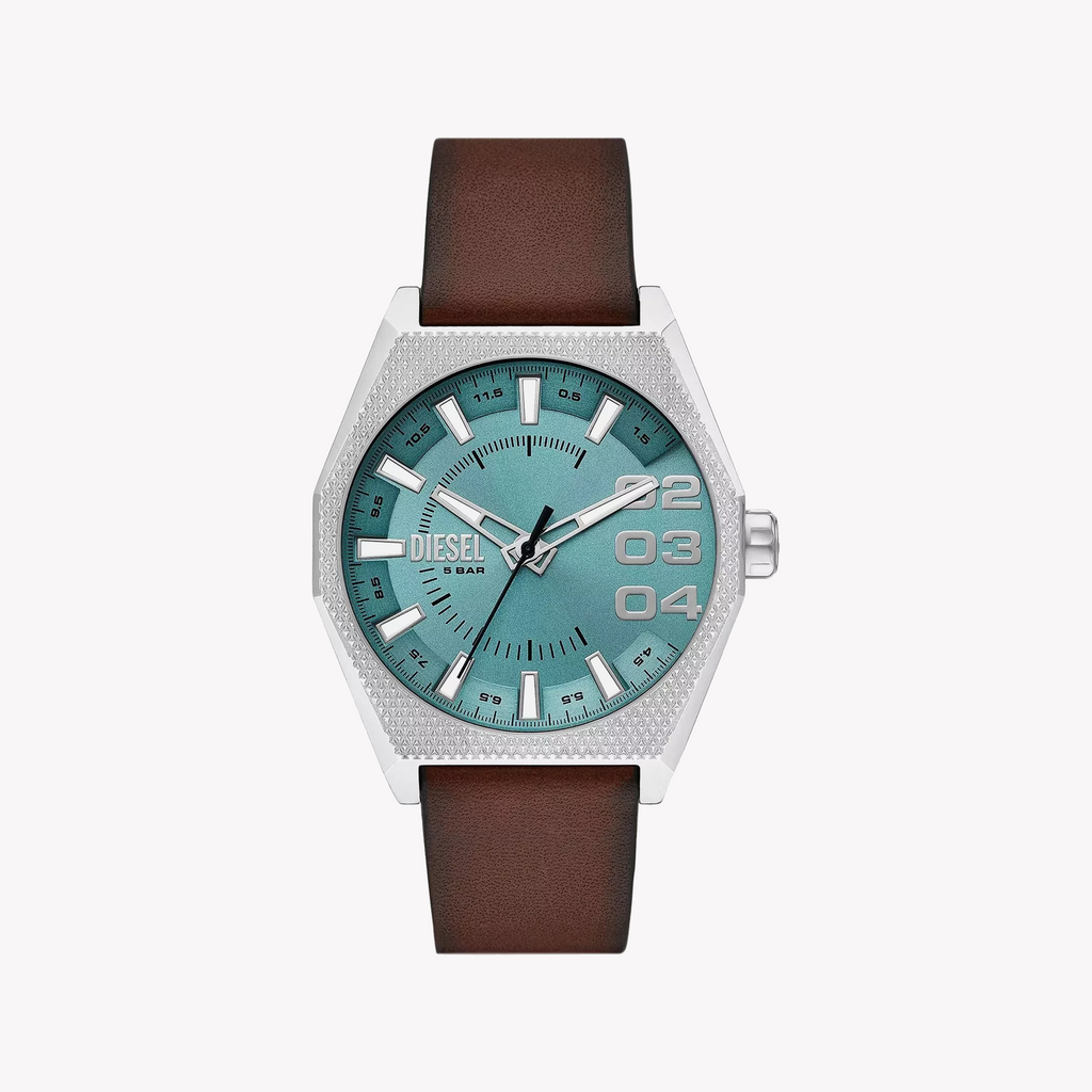 Diesel Men's Stainless Steel/Brown, Blue | Dz2174