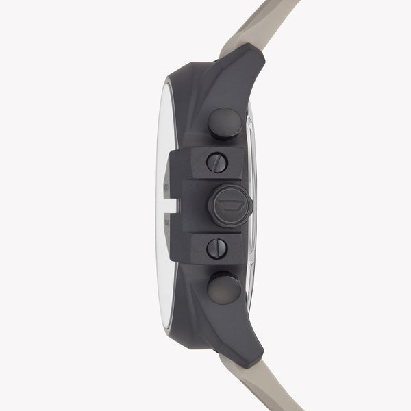 Diesel Men's Mega Chief Analog Grey Silicone Watch DZ4496