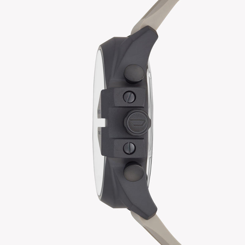 Diesel Men's Mega Chief Analog Grey Silicone Watch DZ4496