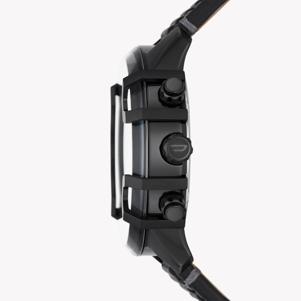 Griffed Chronograph Leather Watch