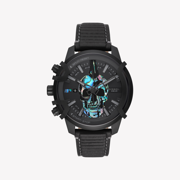 Griffed Chronograph Leather Watch