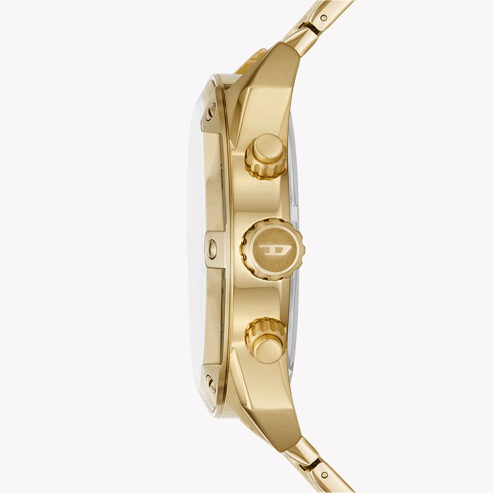 Diesel Spiked Chronograph Gold-Tone Stainless Steel Men's Watch DZ4608