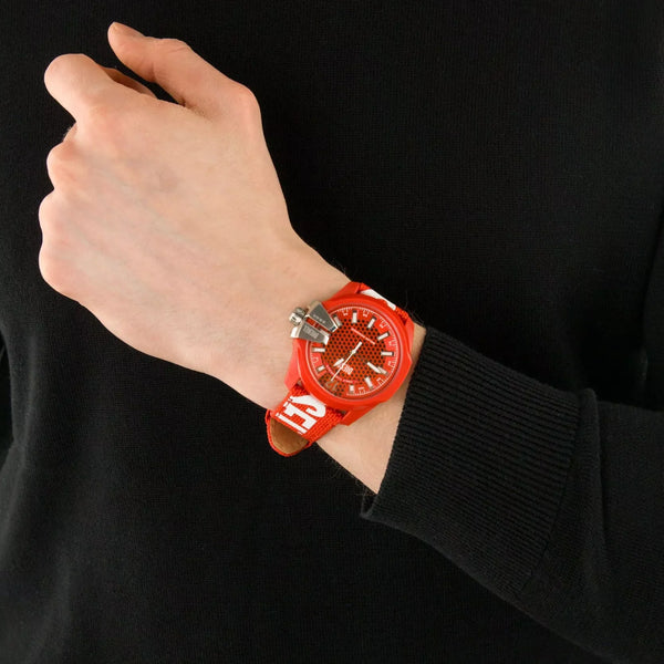 Diesel Men's Red Synthetic Watch | Dz4619 by i-watch