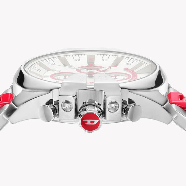Diesel Men's Silver/Red Watch, Stainless Steel | Dz4628 by i-watch