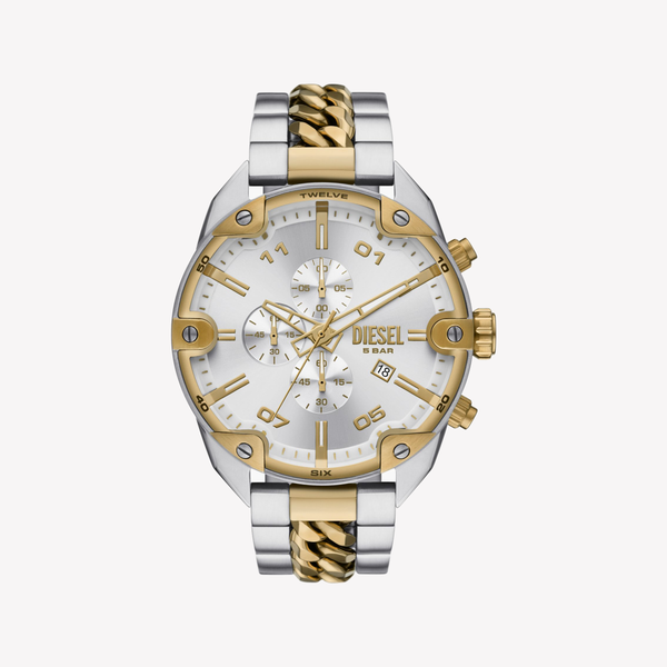 Diesel Spiked Chronograph Two-Tone Stainless Steel Watch DZ4629