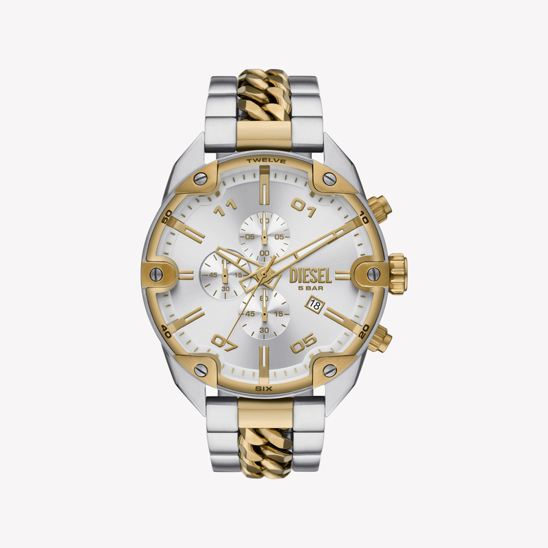 Diesel Spiked Chronograph Two-Tone Stainless Steel Watch DZ4629