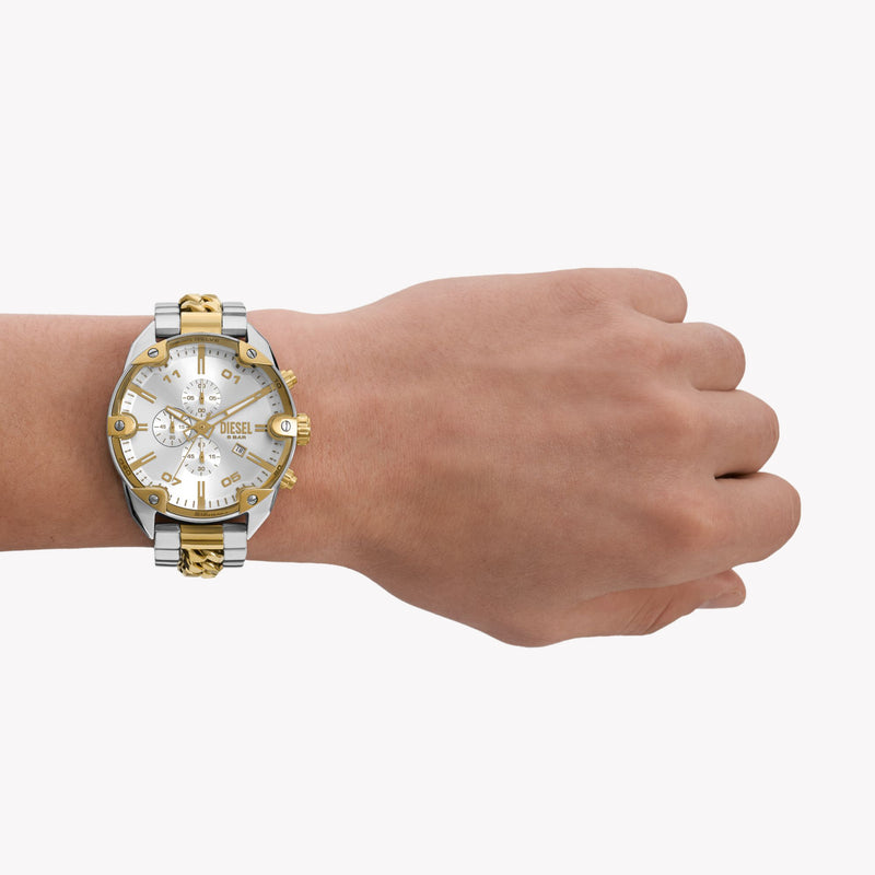 Diesel Spiked Chronograph Two-Tone Stainless Steel Watch DZ4629