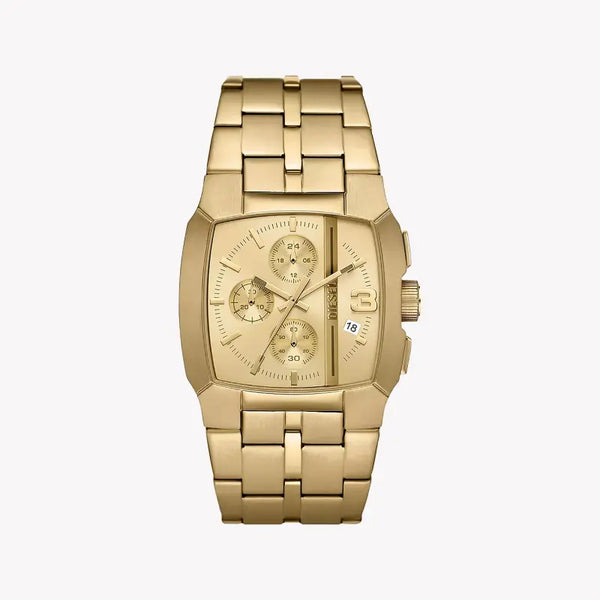 Diesel Men's Gold Stainless Steel Watch, Gold Dial | Dz4639 by i-watch