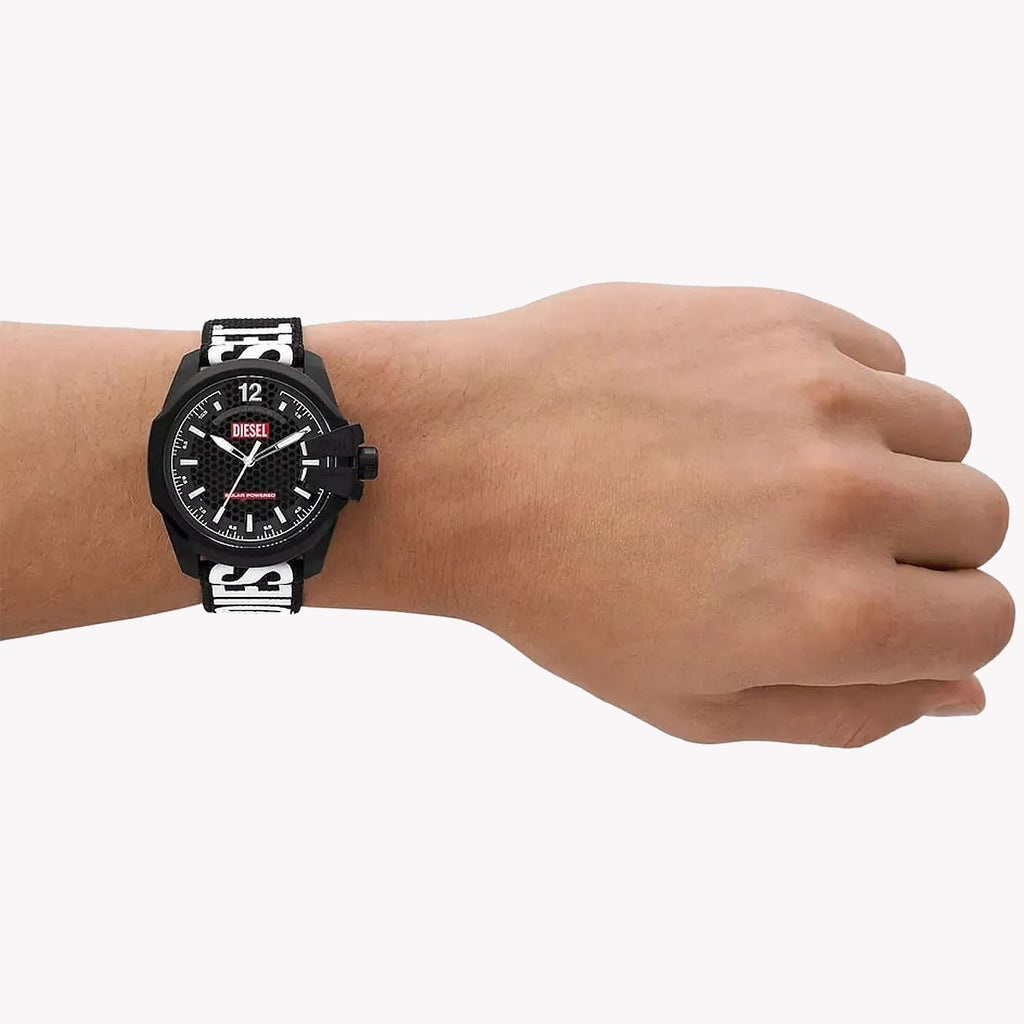 Diesel Men's Fabric/Black, Black & White | Dz4653