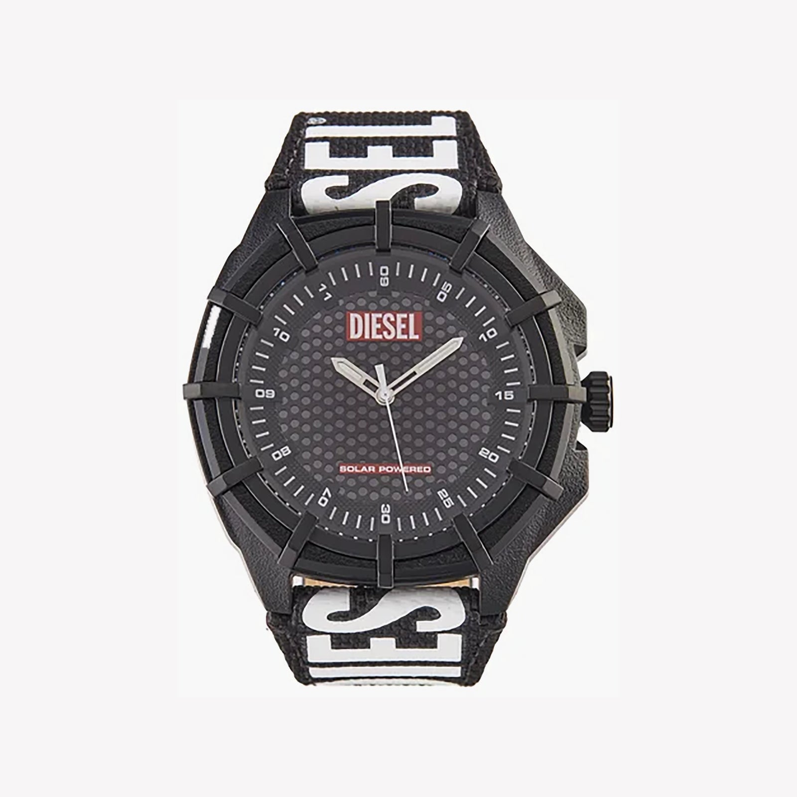 Diesel Framed Solar-Powered Black Dial Men's Watch DZ4654