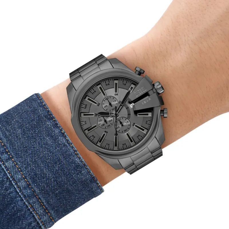 Diesel Men's Grey Stainless Steel Watch, Grey Dial | Dz4676